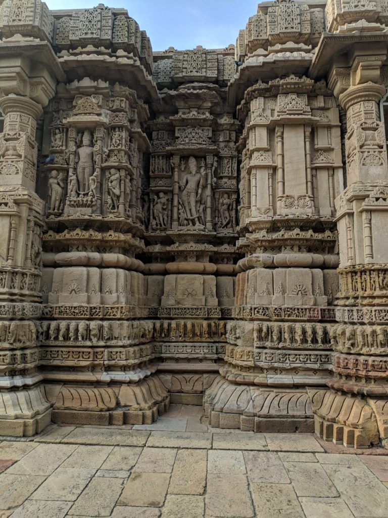 Pillars in Modhera Sun Temple