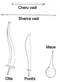 Kalaripayyatu weapons